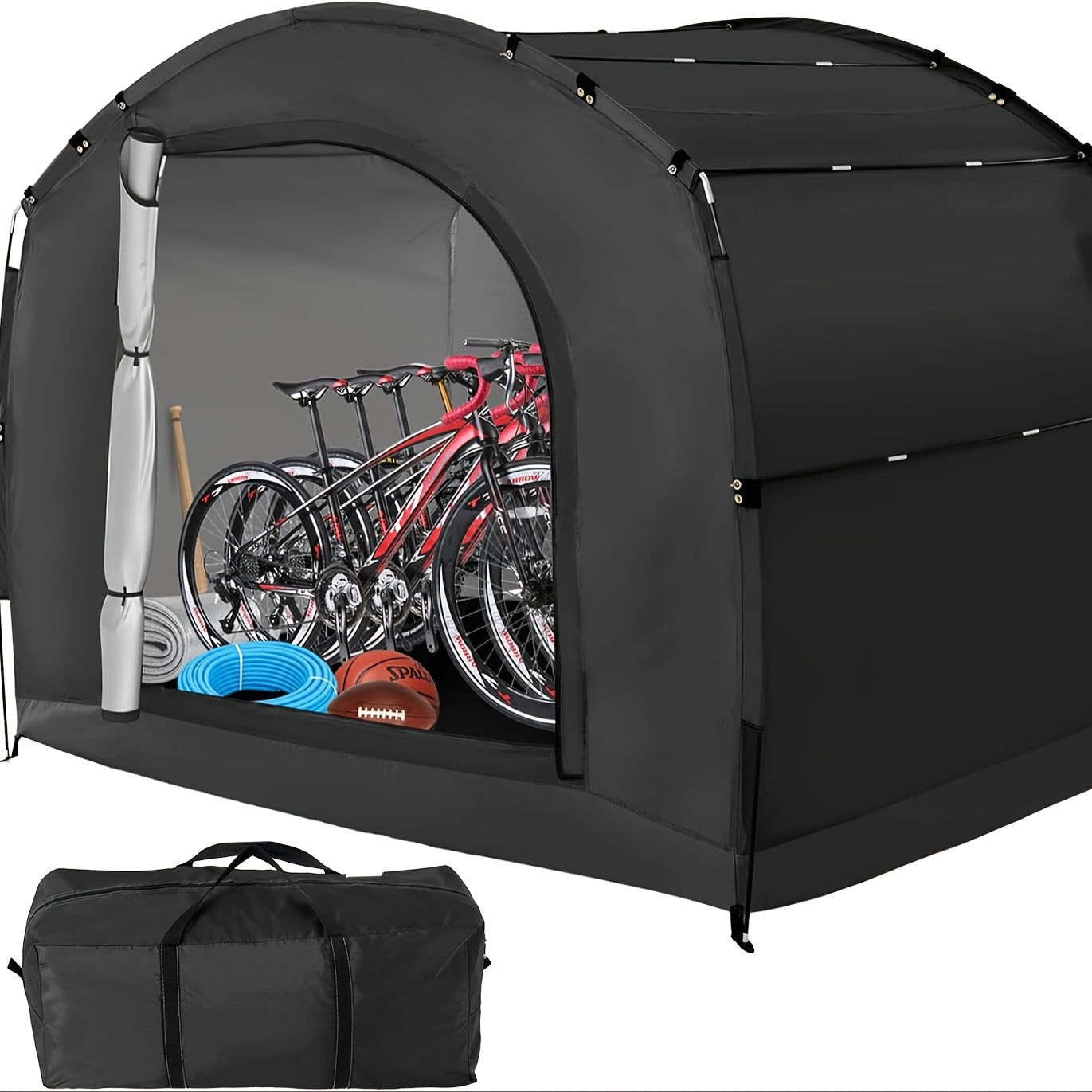 Outdoor Storage Tent Waterproof 230D Oxford Cloth PU4000 Portable Backyard Shed