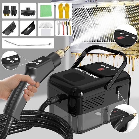 Steam Cleaner Handheld High Pressure Portable, Deep Clean for Kitchen Grease Range Hood Sofa Tile Grout Car AC Washing Machine