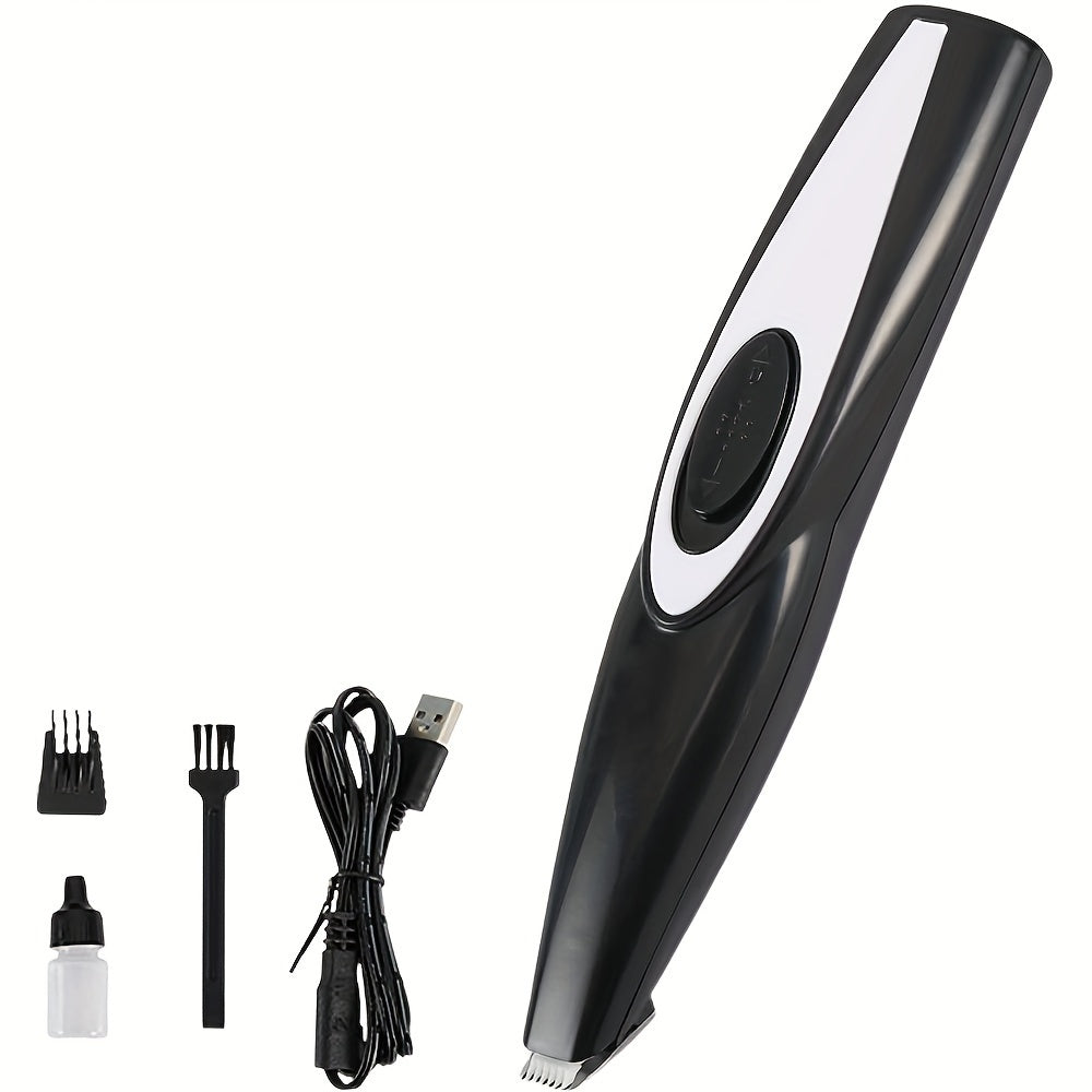 Pet Detail Trimmer Cordless USB Rechargeable – Ceramic Blade Precision Clipper for Dogs Cats Face Paws Ears Eyes Tail