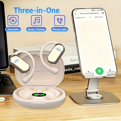 AI Translation Earbuds 144 Languages Real-Time Bluetooth 6.1 TWS Meeting Notes Noise Cancelling for an Everyday Personal Care Routine