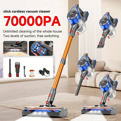 Stick Vacuum Cleaner 70Kpa MAX Suction Cordless & Corded 8-in-1 Handheld Vacuum for Hard Floors, Carpets & Pet Hair