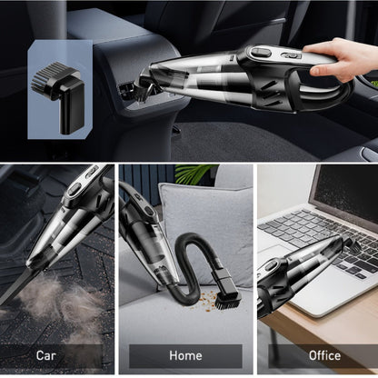 Model 807 Cordless Car Vacuum Cleaner with 6000Pa Pictured Rating, Five Accessories and Six Color Configurations