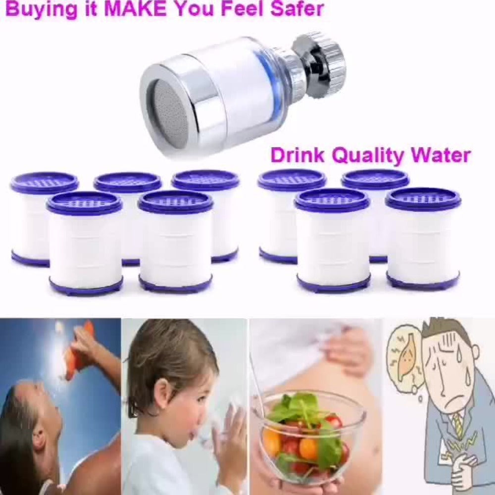 Faucet Aerator 360° Rotating Sink Filter – Universal Pressurized Spray Head for Kitchen & Bathroom, Adjustable Water Flow, Easy Install