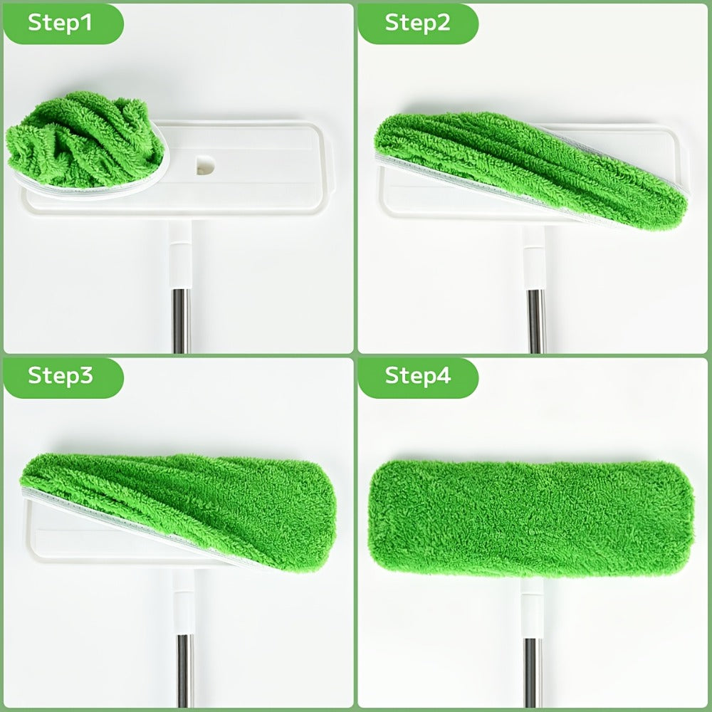 Microfiber Mop Pads 15-Pack Compatible with Swiffer Sweeper Reusable Washable Wet Dry Mopping Cloths Refill Pads for Hardwood Vinyl Tile