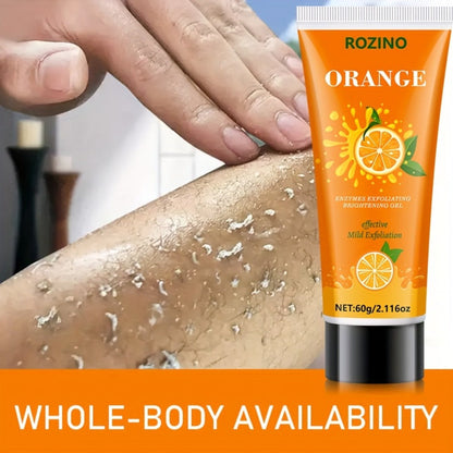 Orange Enzyme Cleansing Gel 60g Aloe Vera Hyaluronic Acid Vitamin C Gentle Exfoliating Deep Pore Cleansing Brightening Moisturizing Face
