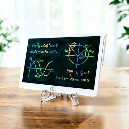 LCD Doodle Board 16 Inch with Stand, Flexible Screen Eye Protection, Portable Educational Drawing Toy for Kids & Adults