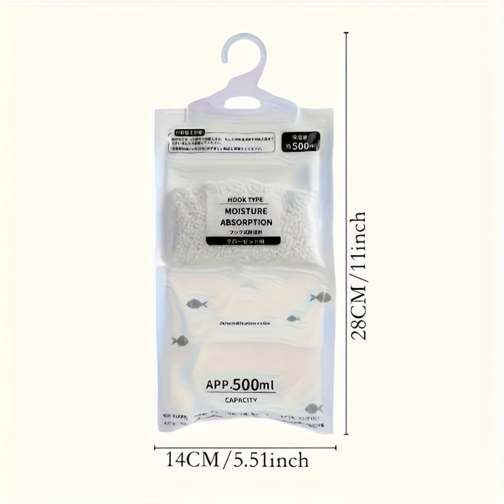 Moisture Absorber Bags 20 Pack Hanging Dehumidifier Bags 90-Day Power-Free Reusable Damp for Entryways, Bedrooms and Living Spaces