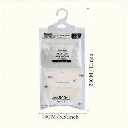 Moisture Absorber Bags 20 Pack Hanging Dehumidifier Bags 90-Day Power-Free Reusable Damp for Entryways, Bedrooms and Living Spaces