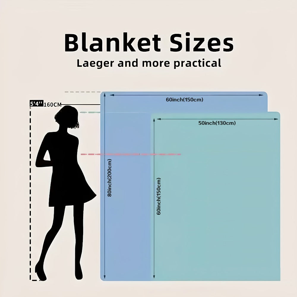 Dear Mom Letter Print Flannel Blanket with 50 x 60 or 60 x 80-Inch Size Options for Sofa and Bed Layering