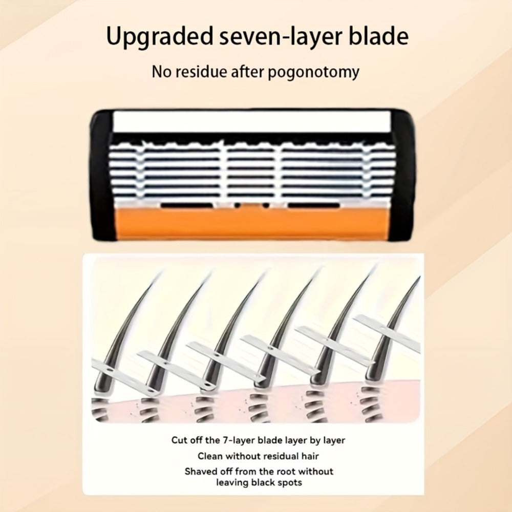 Men's Safety Razor Set 72 Blades 2 Non-Slip Handles Progressive Classic Style Painless Shaving Kit – Close Shave Replacement Blade Razor