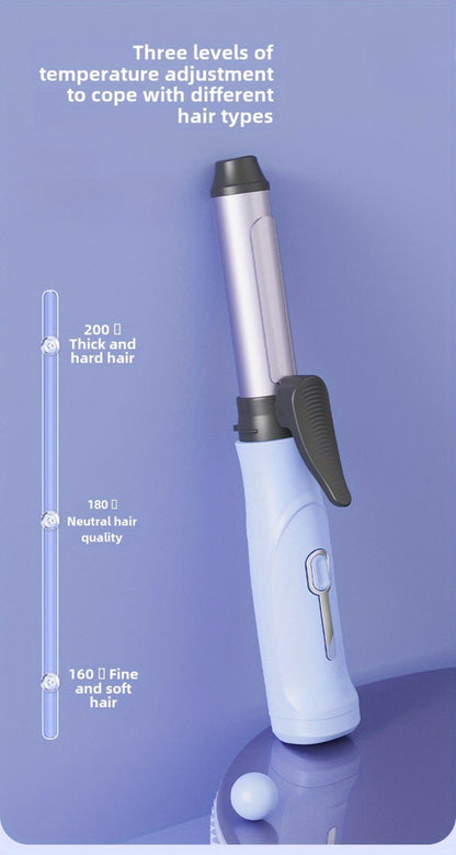 Cordless Mini Curling Iron Wireless Rechargeable Portable Hair Curler, Ceramic Barrel for Airy Bangs