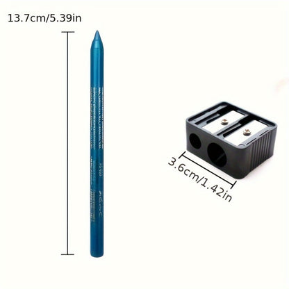 Waterproof Eyeliner Pencil Set 12 Colors with Sharpener Long Lasting Multicolor Eye Liner Kit for Daily Wear Stage Cosplay Festival Party