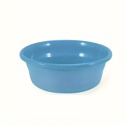 Plastic Wash Basin 12 Quart Stackable Round Tub – Portable Household Washing Bowl for Kitchen, Camping, Face Washing