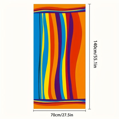 XL Bath Towel Extra Large 70x31 Inch Ultra Microfiber Shower Towel Striped Tropical Home Hotel Bathroom