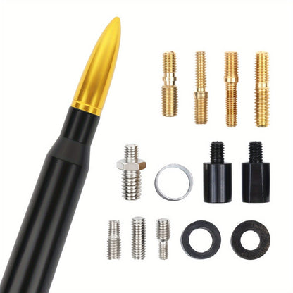 Short Car Antenna 5.3 Inch – Carbon Steel Universal Fit AM FM Signal Booster Stub Antenna Replacement for Cars Trucks SUVs