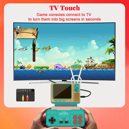 2-Player Retro Game Console with 3.0" Screen & AV TV Output, Portable Handheld Gaming System for Kids & Adults