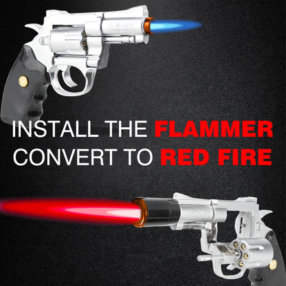 Windproof Butane Lighter with Adjustable Flame for Grilling, Camping and Outdoor Meals, with the Listed Configuration