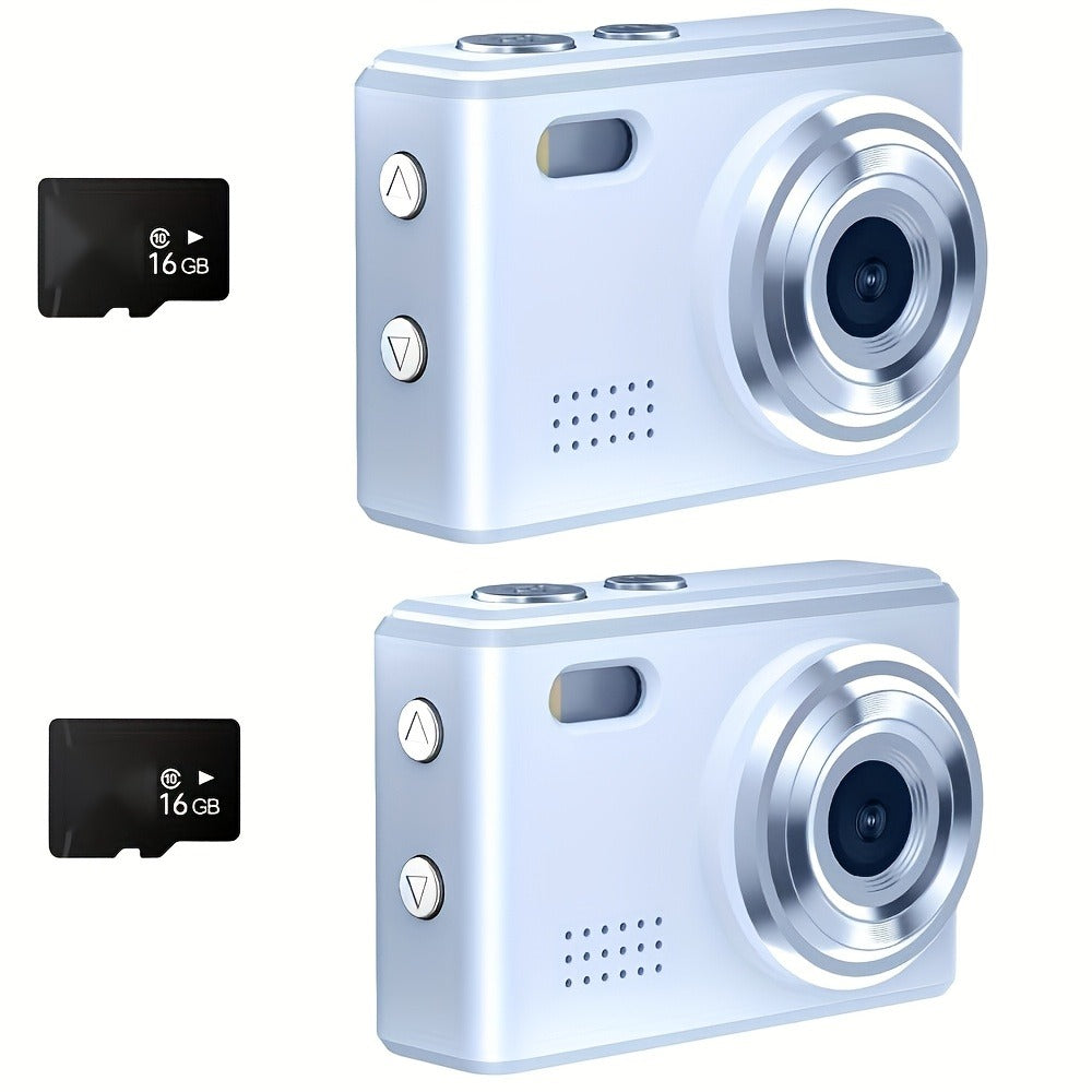 Keychain Mini Digital Camera 16X Zoom Autofocus & Shock-Proof, 2.8-Inch Screen Point-and-Shoot Cam for Travel & Vlog