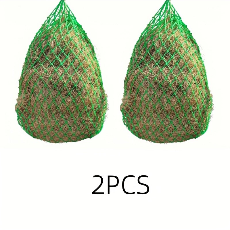 Slow Feed Hay Net for Horses 2-Pack – Durable Hay Bag Feeding Net for Horse, Sheep & Donkey | Reduces Waste & Promotes Healthy Eating