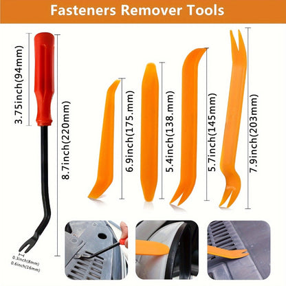 Car Retainer Clips Push Fasteners Kit Bumper Plastic Rivets Assortment for Auto Interior Exterior Trim Panel Body Clips – 113 to 928 Pcs