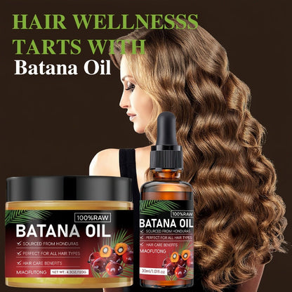 Pure Honduran Batana Oil 2-Pack – Natural Scalp Nourishing Strengthening Repair Oil for Dry Damaged Brittle Thinning Hair