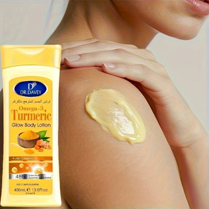 Turmeric Body Lotion 400g with an Alcohol Free Formula for Daily Full Body Moisture Care at Home