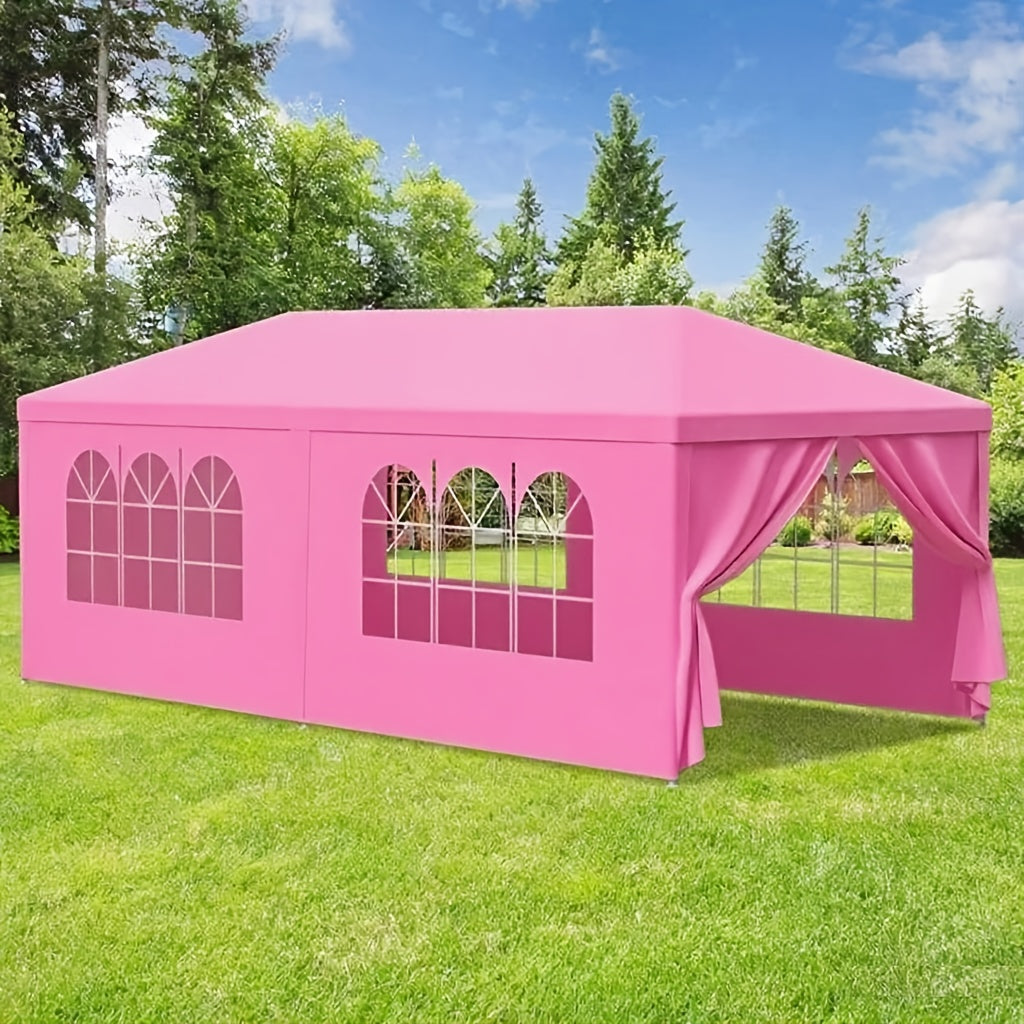 Party Tent 10x20 Outdoor Canopy Gazebo 6 Removable Sidewalls Wedding for Garden, Patio and Yard Use