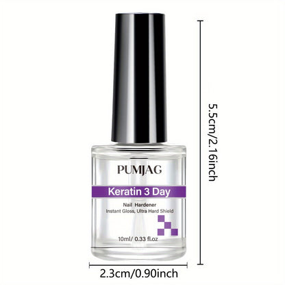 Nail Strengthening Oil Serum, 3-Day Manicure Treatment with Biotin, Vitamin A E C & Calcium for Brittle Nails