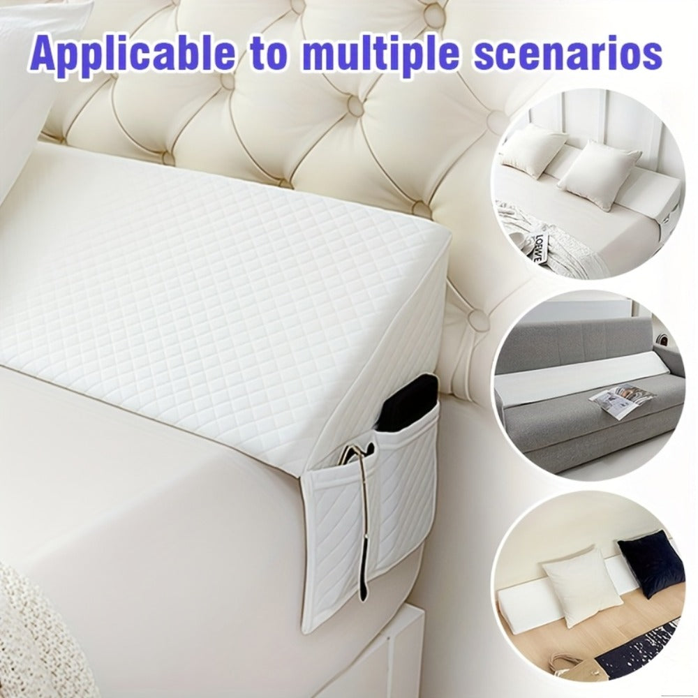 Bed Wedge Pillow Headboard Gap Filler Mattress Wedge Fills 0-7 Inch Gap Between Headboard for Entryways, Bedrooms and Living Spaces