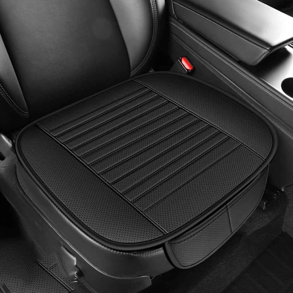 Backless Car Seat Cushion Two-Piece Front Pad Set with 52 x 50cm Size in Black, Beige or Gray