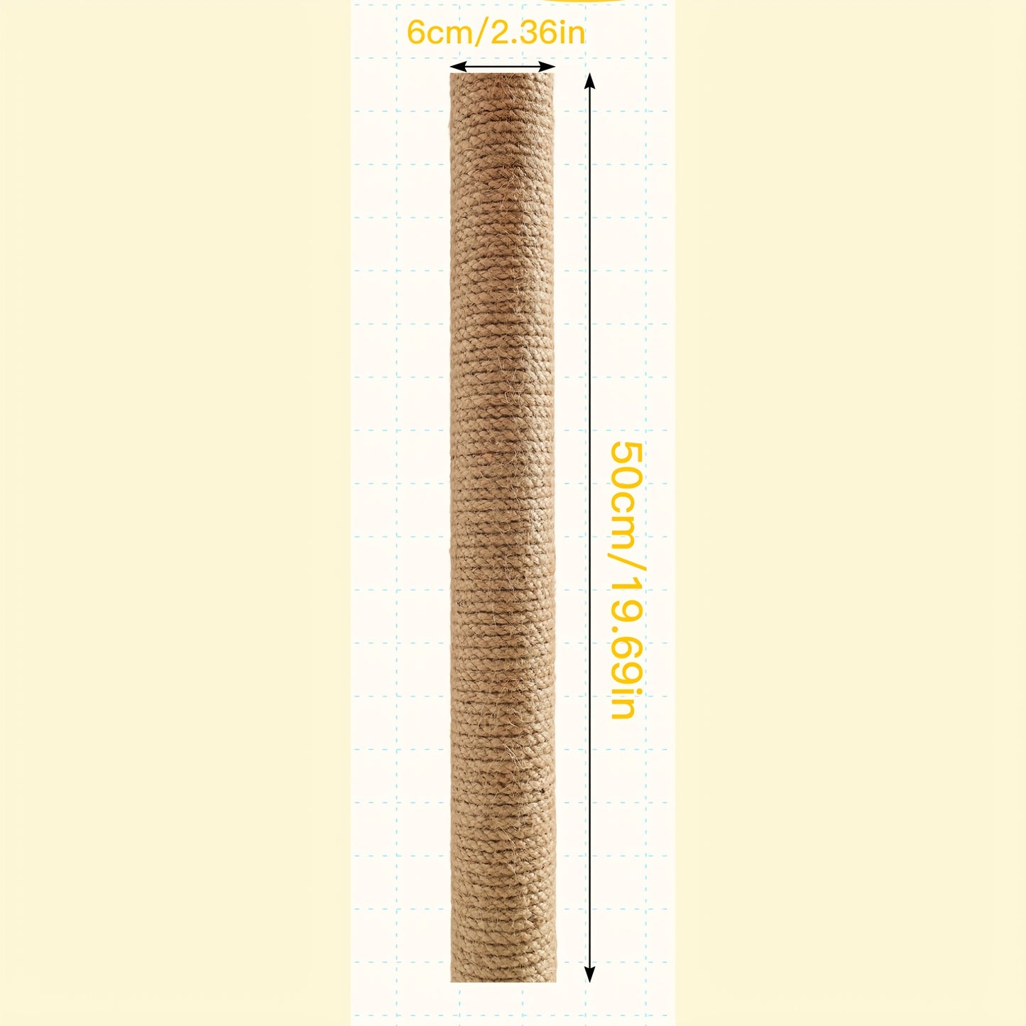 Multi-Level Sisal Cat Scratching Post 4-in-1 with 6 Wooden Balls 2 Hanging Balls & 2 Feather Teaser Toys – Premium Thickened Sisal Anti-Slip
