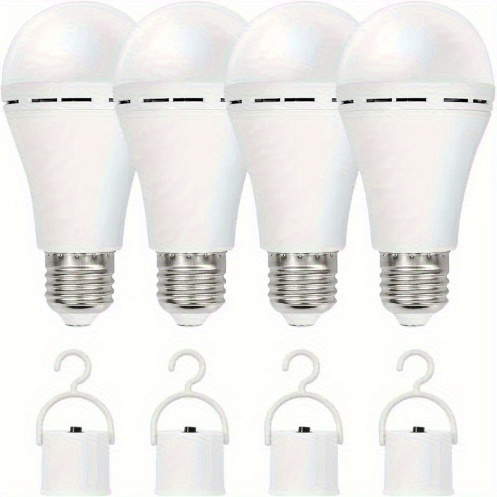 Emergency Light Bulb for Power Outages 2000mAh Rechargeable LED 6000K with Backup Battery, Auto-On Failure Detection