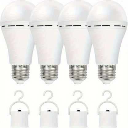 Emergency Light Bulb for Power Outages 2000mAh Rechargeable LED 6000K with Backup Battery, Auto-On Failure Detection