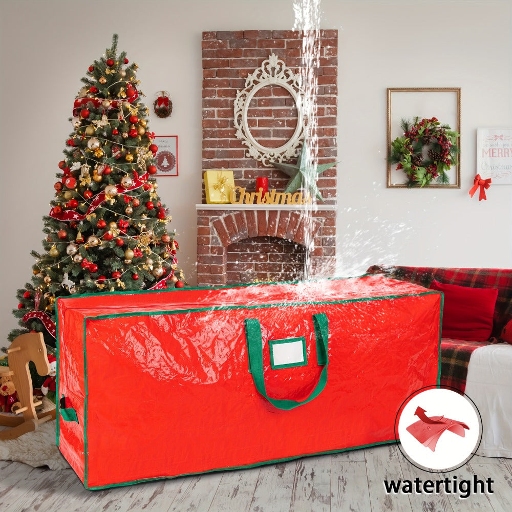 Christmas Tree Storage Bag 7.5ft – Heavy Duty Extra Large Artificial Xmas Tree Bag with Reinforced Handles