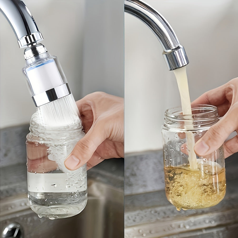 Faucet Aerator 360° Rotating Sink Filter – Universal Pressurized Spray Head for Kitchen & Bathroom, Adjustable Water Flow, Easy Install