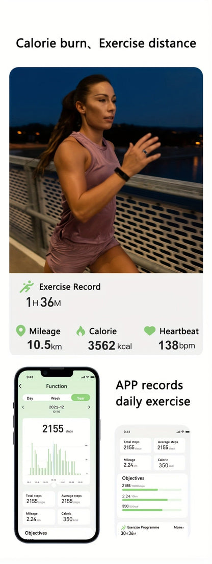 R18 Smart Ring Activity Tracker with 20+ Workout Modes – Sleep & Stress Monitor, Heart Rate, iPhone & Android Compatible, USB Charging