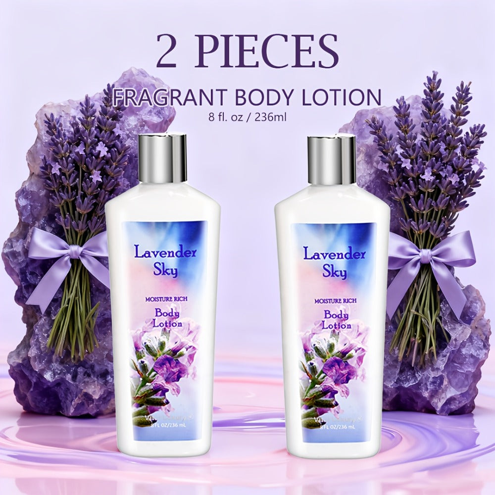 Scented Body Lotion Two-Bottle Set in Lavender, Sweet Bloom or Coconut Lime Fragrance Options