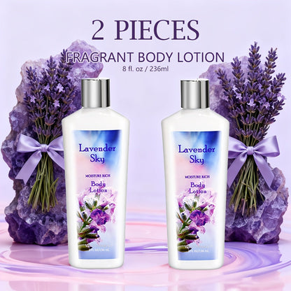 Scented Body Lotion Two-Bottle Set in Lavender, Sweet Bloom or Coconut Lime Fragrance Options