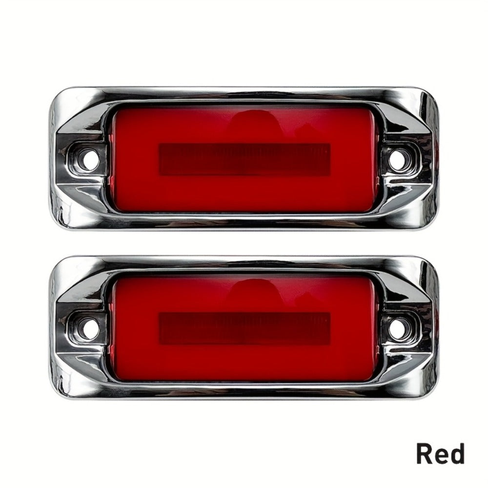 LED Car Side Marker Lights – Strobe Warning Flashing Signal Light for Truck Car Night Driving Safety, High/Low Brightness