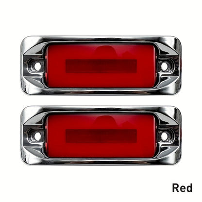 LED Car Side Marker Lights – Strobe Warning Flashing Signal Light for Truck Car Night Driving Safety, High/Low Brightness