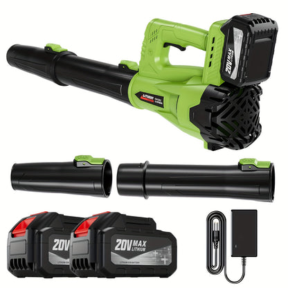 Cordless Leaf Blower, Battery Powered Lawn Yard Snow Pet Hair for Garden, Patio and Yard Use