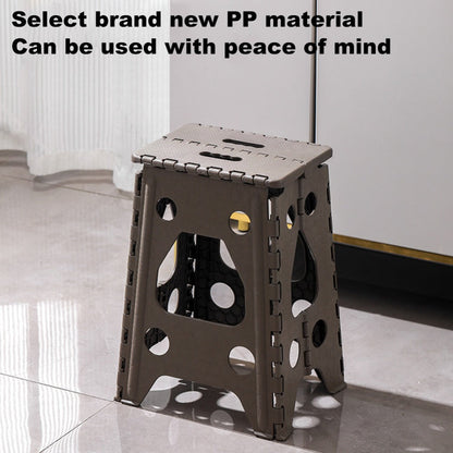 Folding Step Stool 19 Inch with Handle Portable Foldable Step Ladder for Kitchen Camping Bathroom Bedroom Adults Seniors White Blue Grey