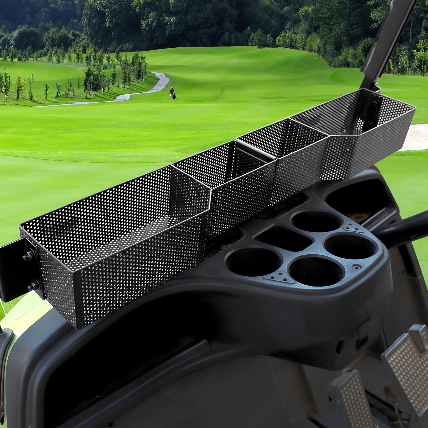 Golf Cart Storage Tray Organizer Front Inner Basket – Compatible with Yamaha G29 Drive & Drive 2 Models, Upgraded Larger Compartments