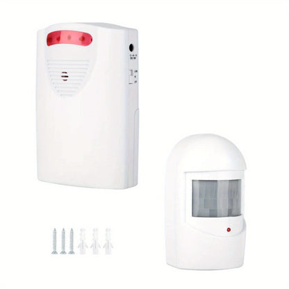 Wireless Driveway Alarm Motion Sensor, Infrared PIR Security Alert System 328ft Range 110dB Chime