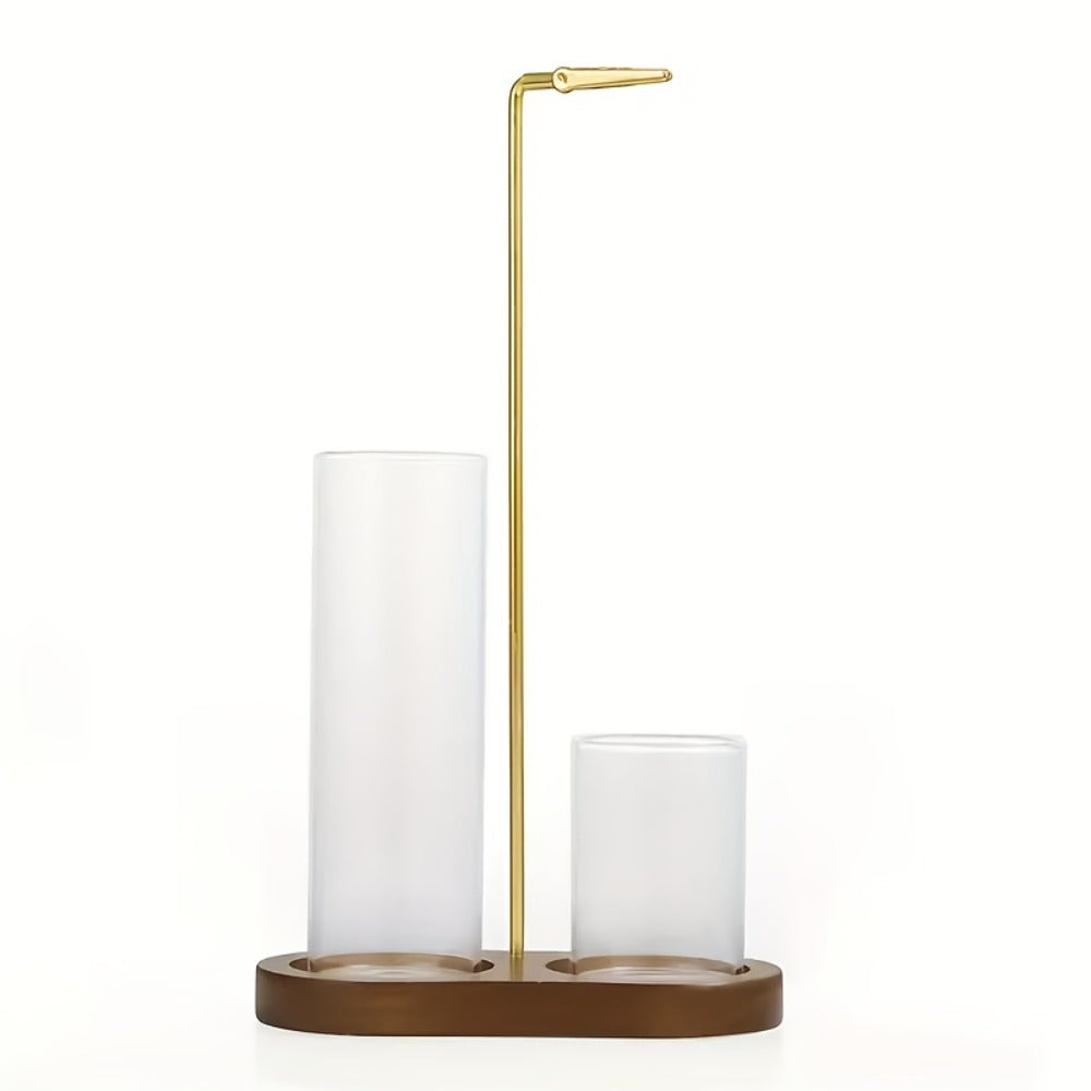 Glass Incense Burner 2-in-1 with Removable Ash Collector & Candle Holder, Incense Stick Holder for Meditation