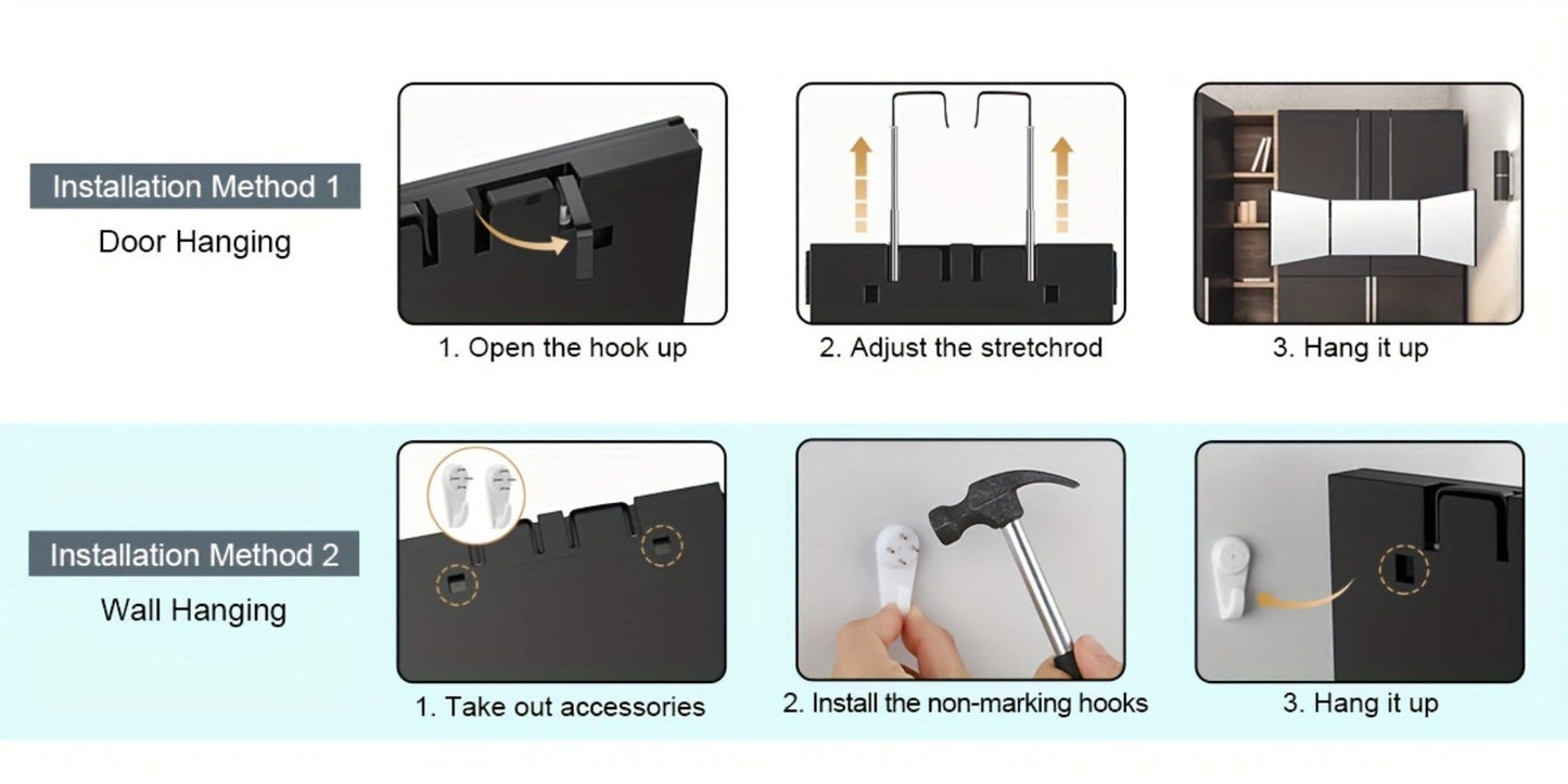 3 Way Mirror for Self Hair Cutting 360° Trifold Barber Mirror Set – Anti-Fog HD Glass, Oil-Rubbed Finish
