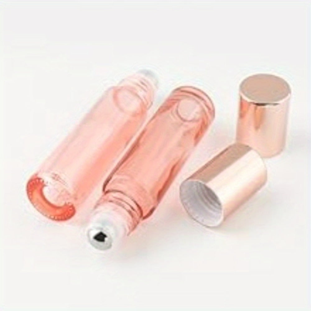 Essential Oil Roller Bottles 14 Pack 10ml – Refillable Glass Roll-On Perfume Containers with Stainless Steel Roller Balls, Opener & Funnel