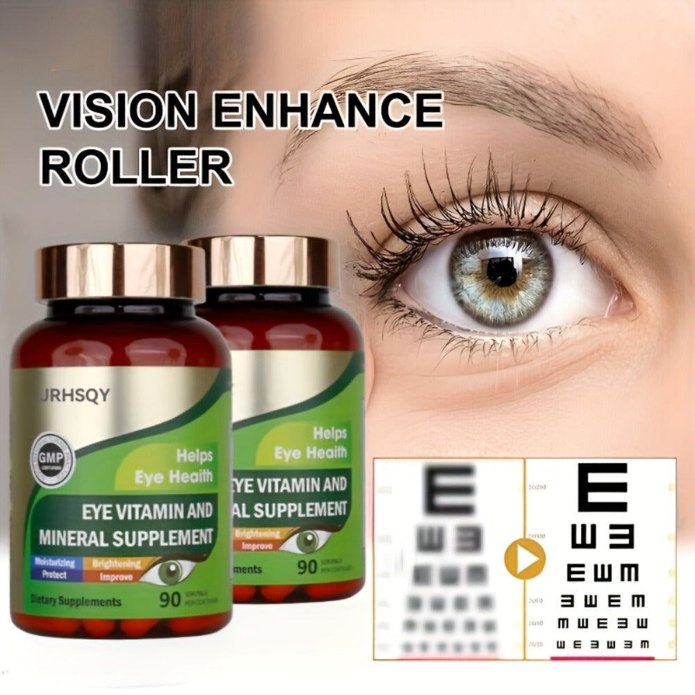 Lutein & Zeaxanthin Eye Vitamins Supplement with Zinc, Vitamin C & E, Advanced Vision & Macular Health