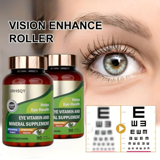 Lutein & Zeaxanthin Eye Vitamins Supplement with Zinc, Vitamin C & E, Advanced Vision & Macular Health