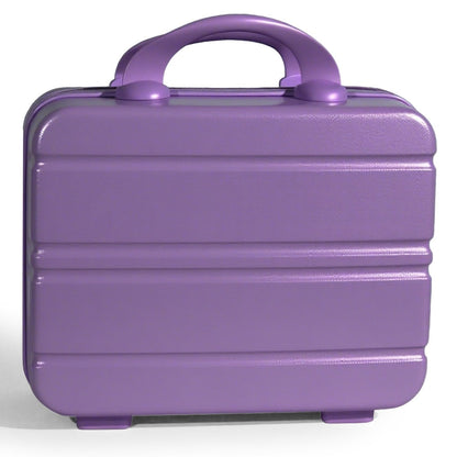 Hard Shell Makeup Travel Case Waterproof Pressure-Proof Portable Cosmetic Suitcase with Elastic Band Luggage Attachment Carry-On Organizer
